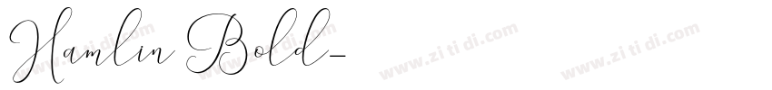 Hamlin Bold字体转换